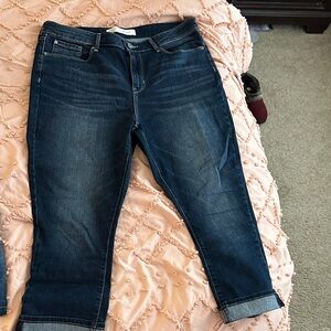 Signature by Levi Strauss Dark Blue Ankle Jeans